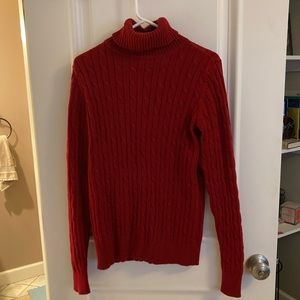 St. John’s Bay red turtleneck sweater